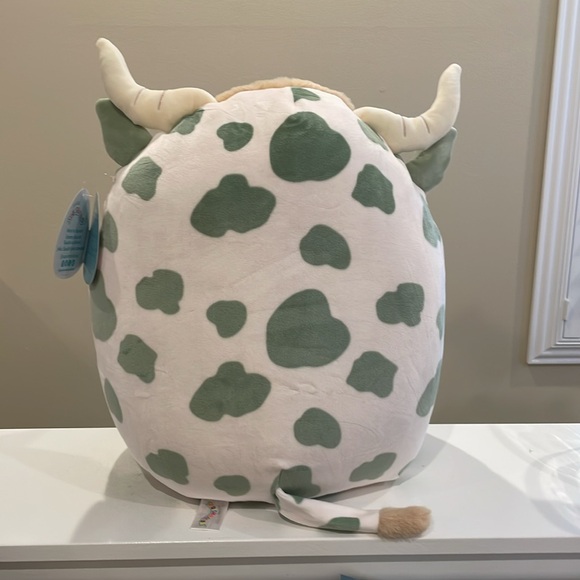 NWT 14” Celestino the Green Spotted Highland Cow Squishmallow - Picture 2 of 5